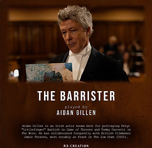 The Barrister, Aidan Gillen
